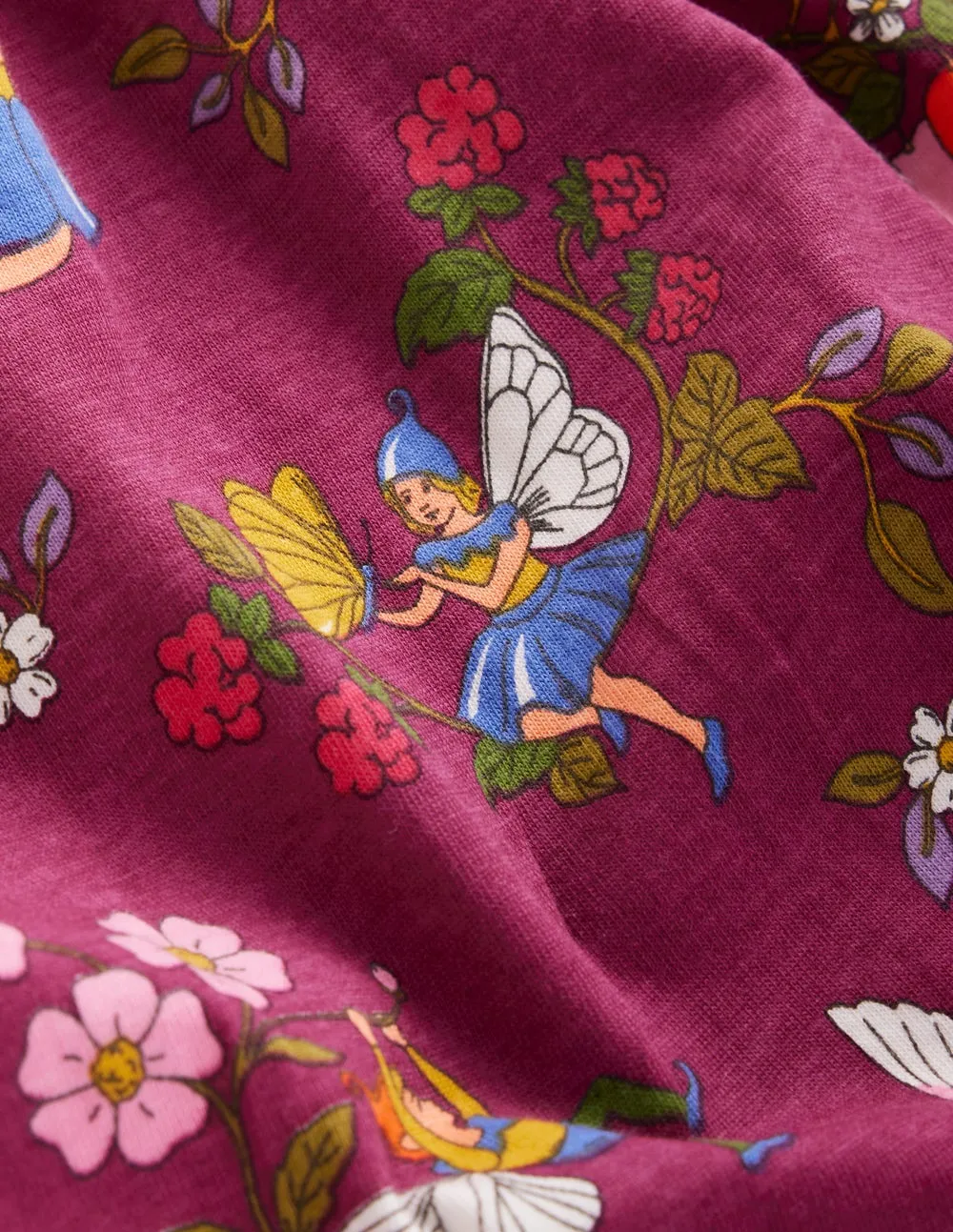 Printed Tunic Set-Burgundy Fairy contrast