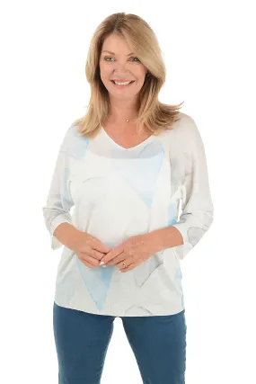 Watercolor Hearts Dolman Sleeve Sweater Vintage Hoodie