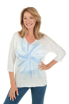 AllDayComfort Tie Dye Dolman Sleeve Sweater