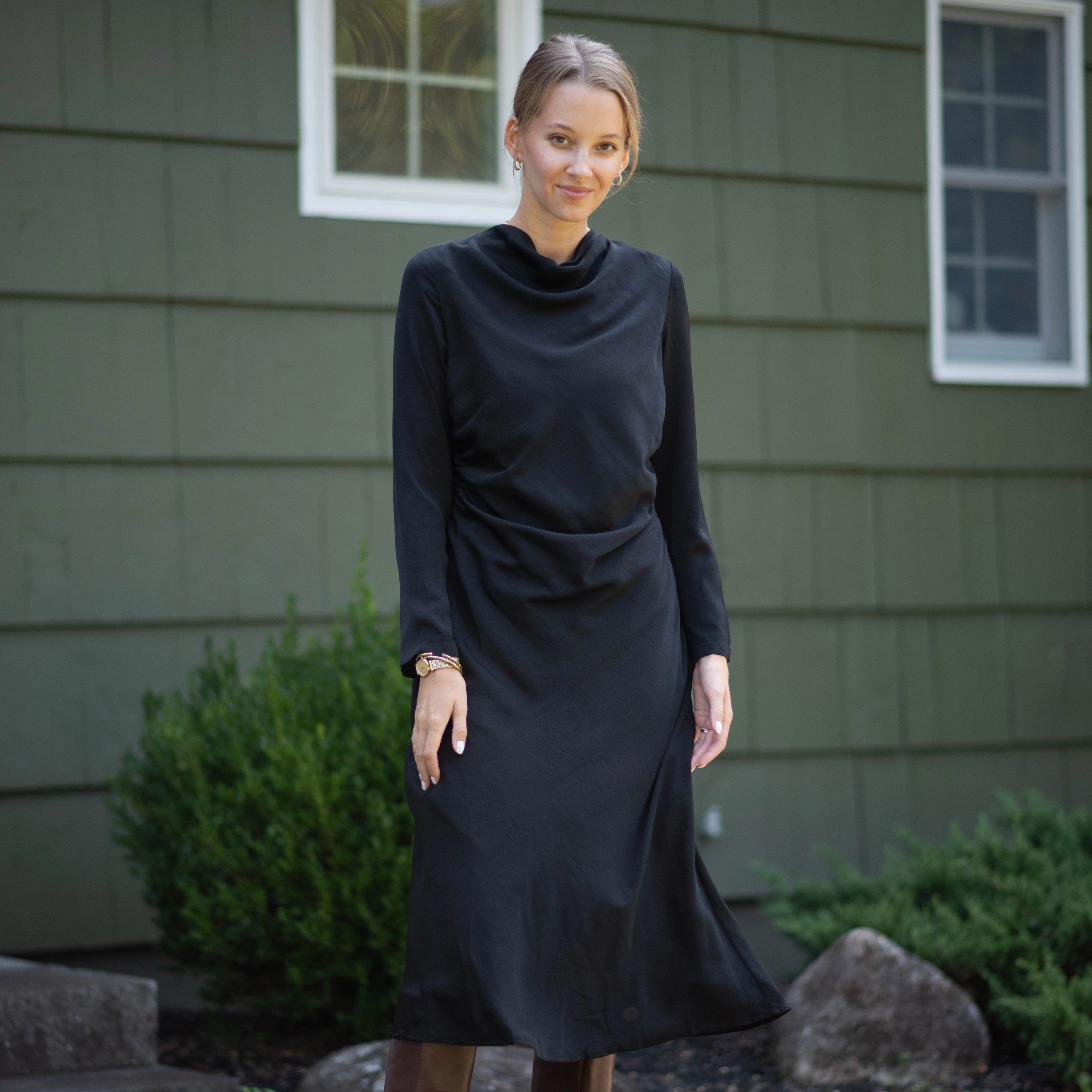 Marseille Dress | Black [Final Sale] Dreamy Silhouette Comfort Stretch