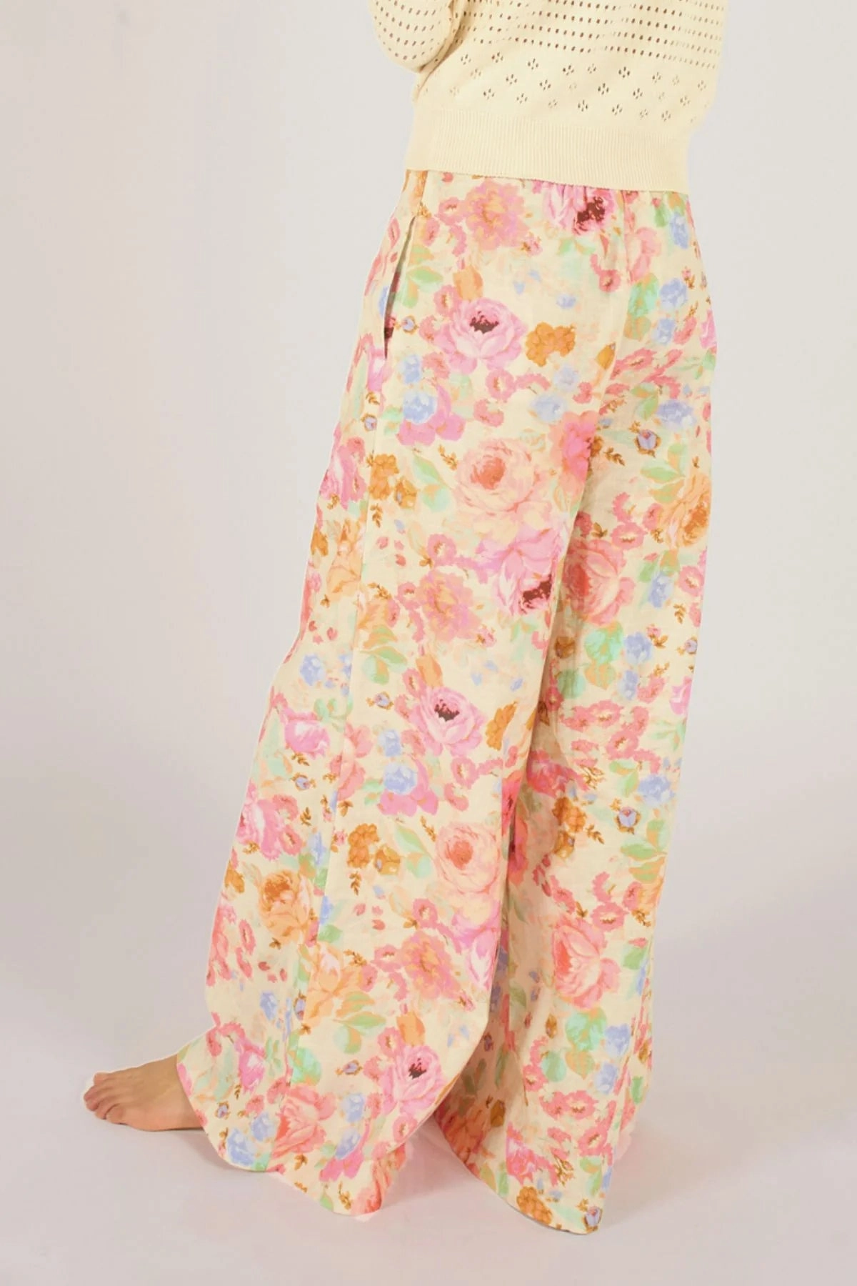 Wide Boy Trousers in Midsummer Madness Move Comfort