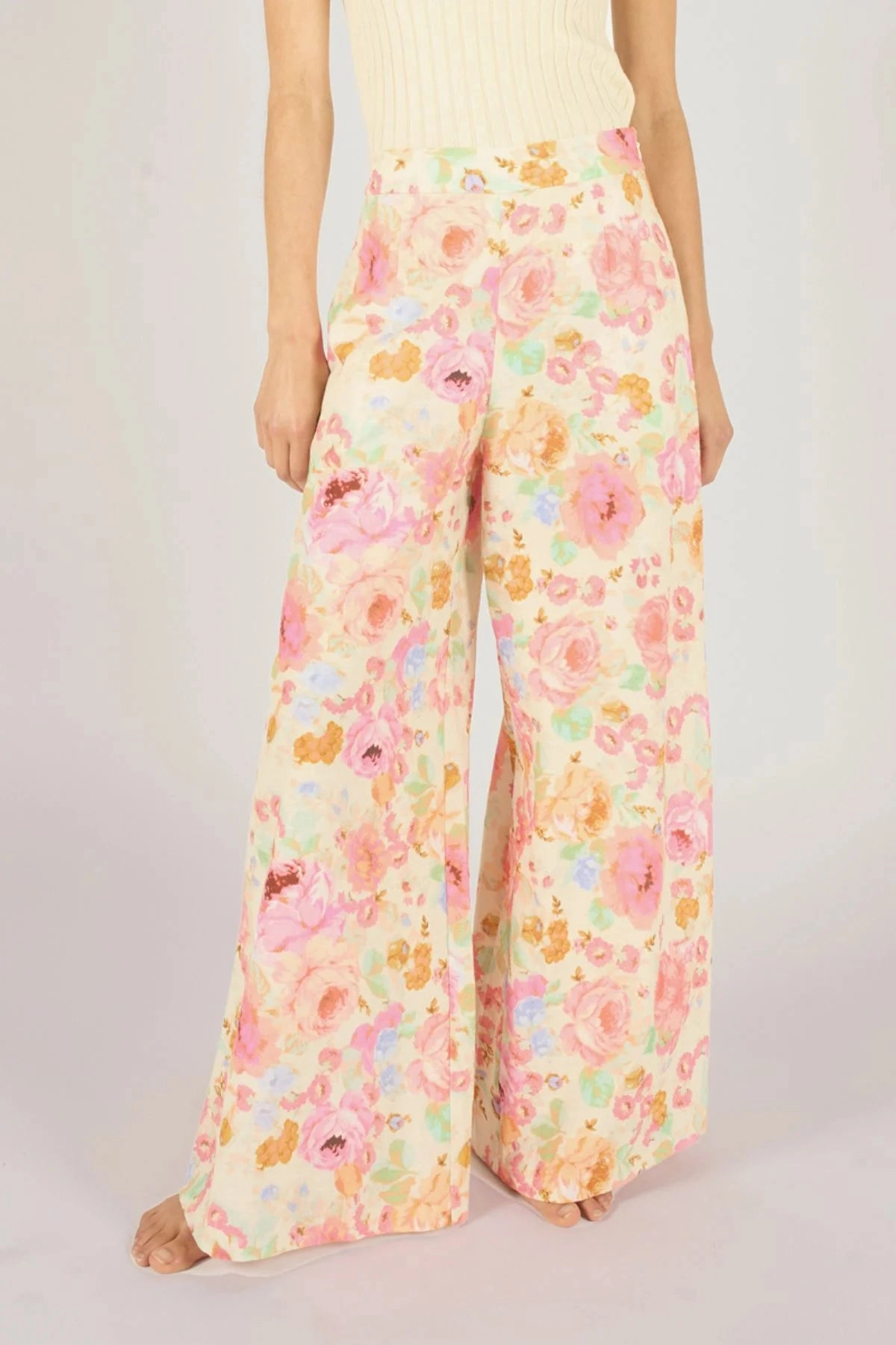 Wide Boy Trousers in Midsummer Madness ripstop fabric