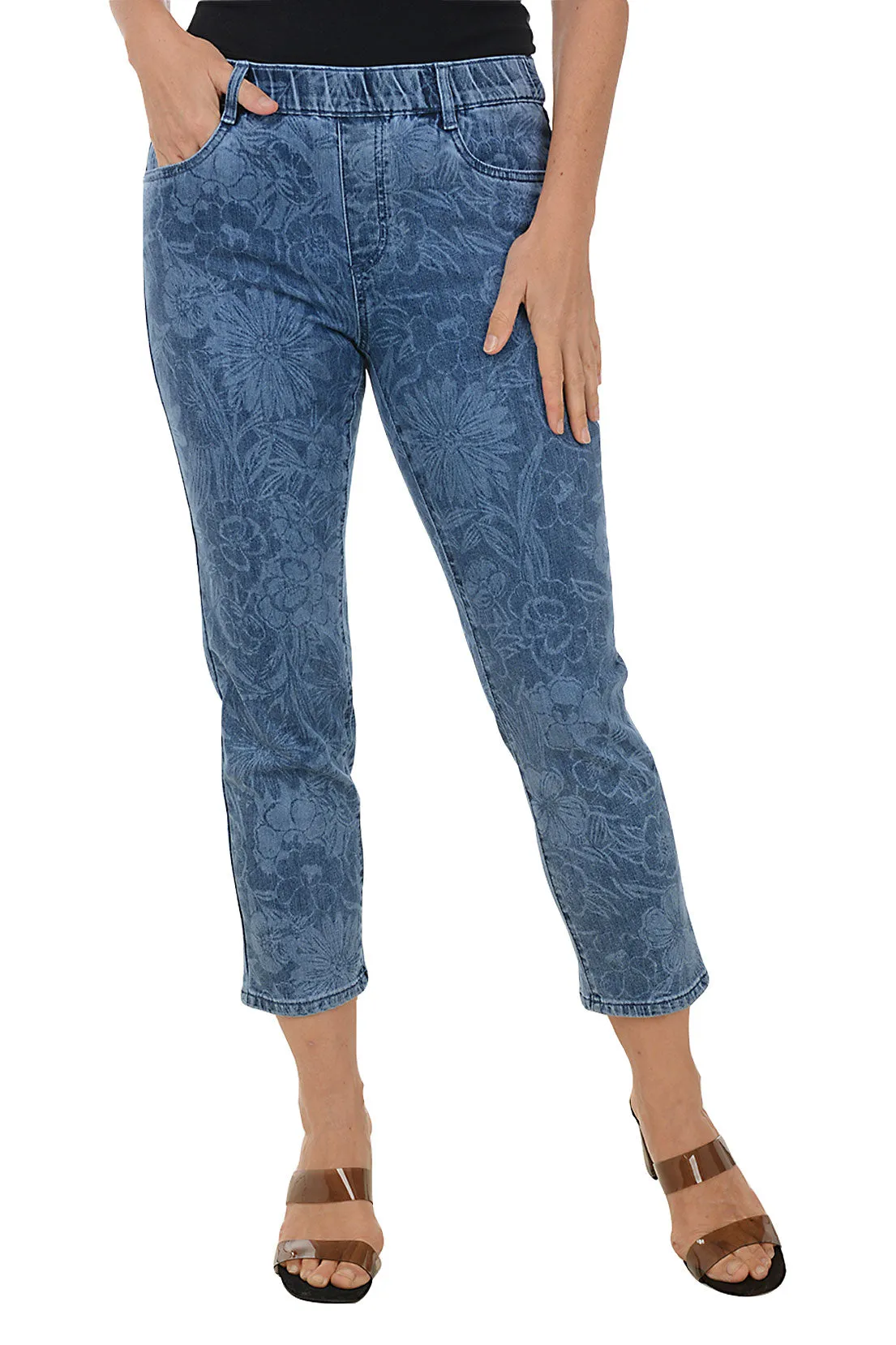 Wildflowers Pull-On Denim Crop Pant Urban Fit