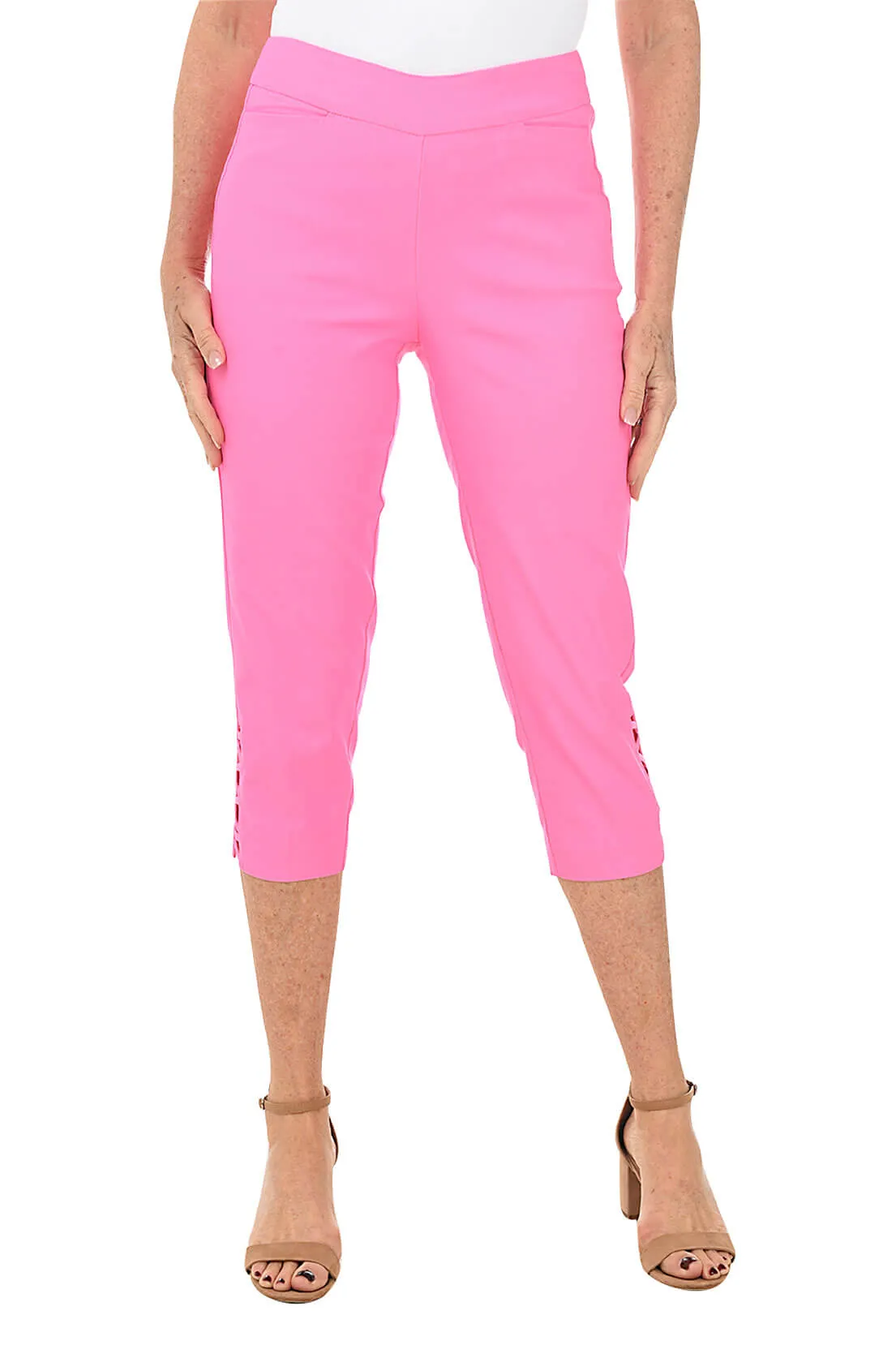 Sweat Absorbent Inner Layer Lattice Crop Pant
