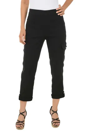 Pull-On Cargo Pocket Crop Pant No Ride-Up Simple Comfort Wear