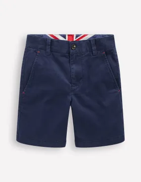 Low Profile Waistband Classic Chino Shorts-College Navy