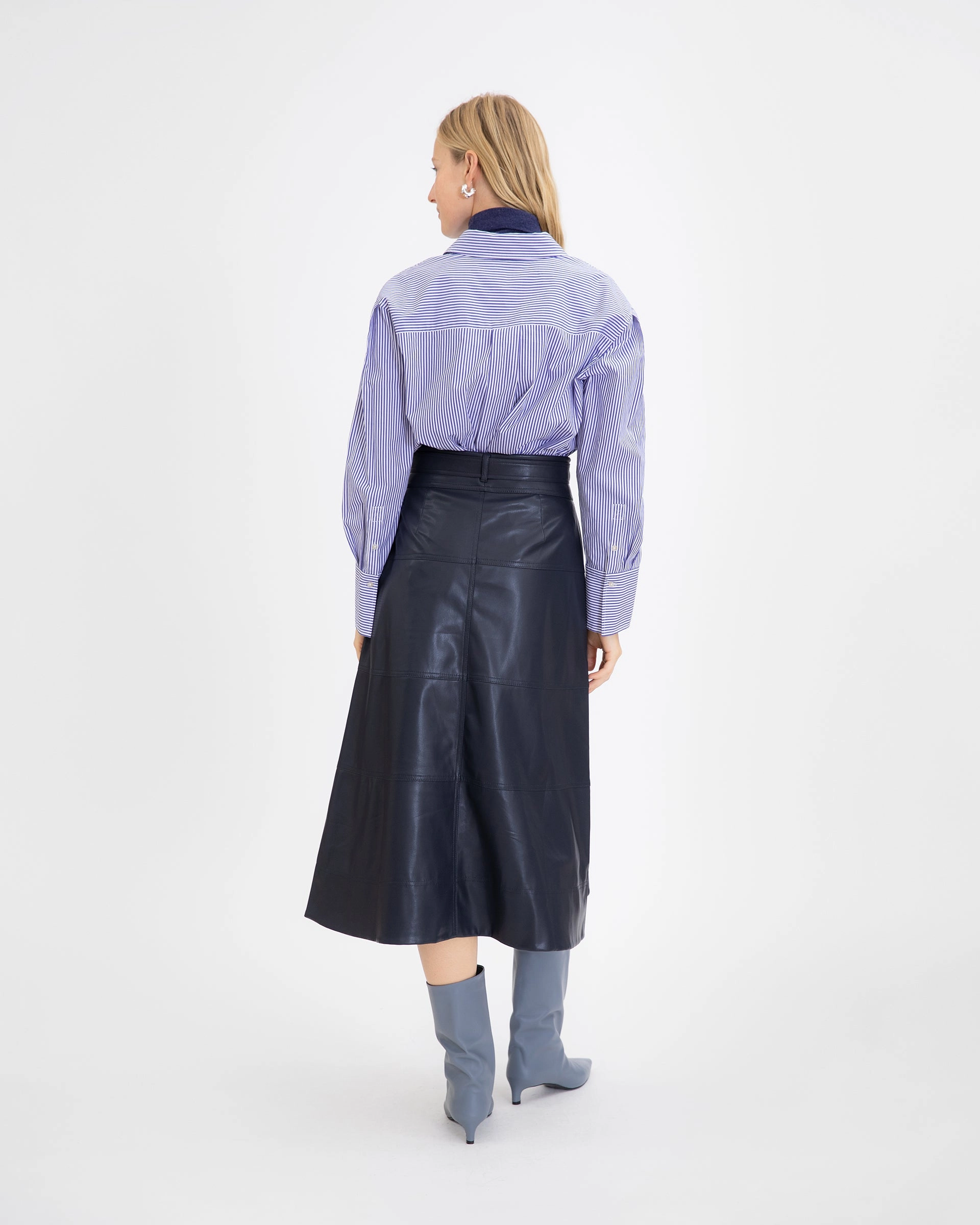StaticResistantMaterial Vegan Leather Hudson Skirt