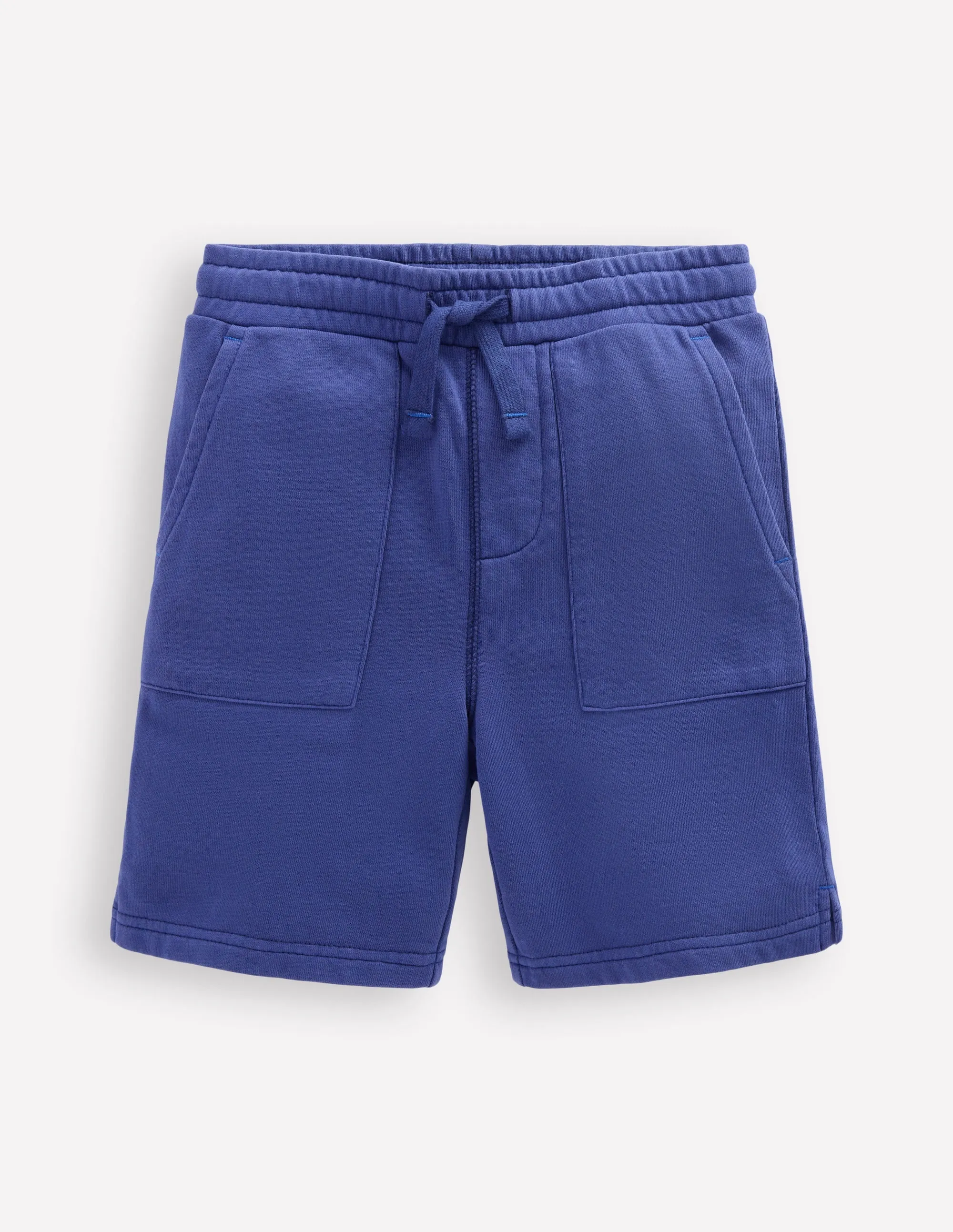 Sweat Wicking Channels Unique Piece Garment Dye Shorts-Starboard Blue