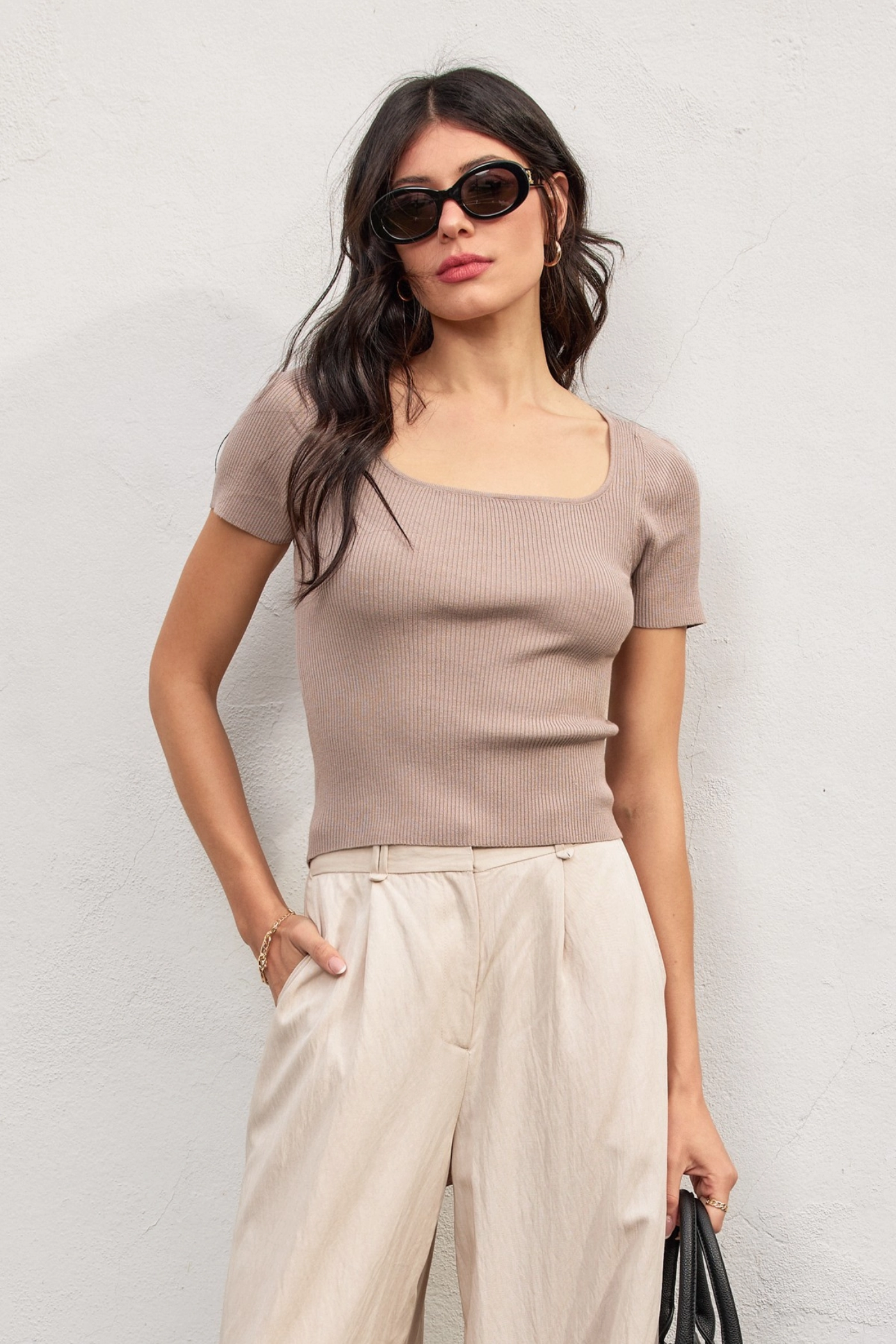 SERENA SQUARE NECK TOP SmoothZipper