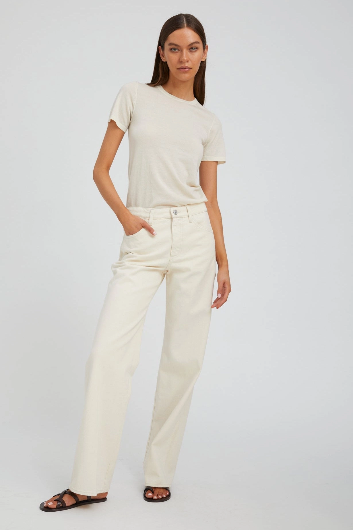 Yoko Carpenter Denim Roll-up style