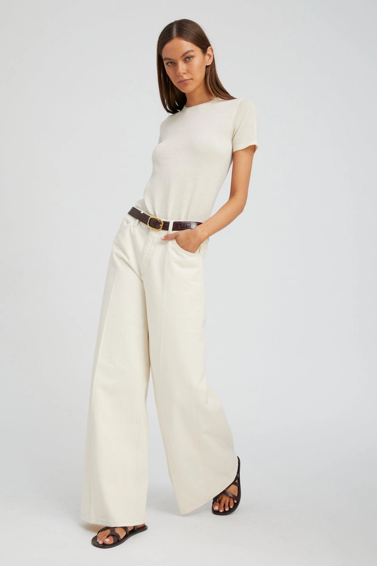 Yoko Wide Leg Denim Travel Ready Fit
