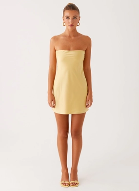 Yulina Mini Dress - Yellow
