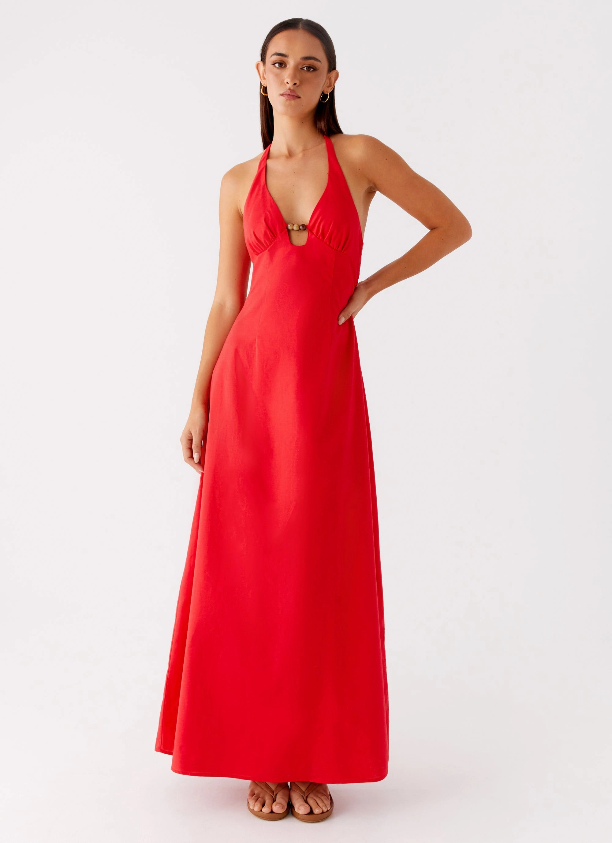 Zana Maxi Dress - Red