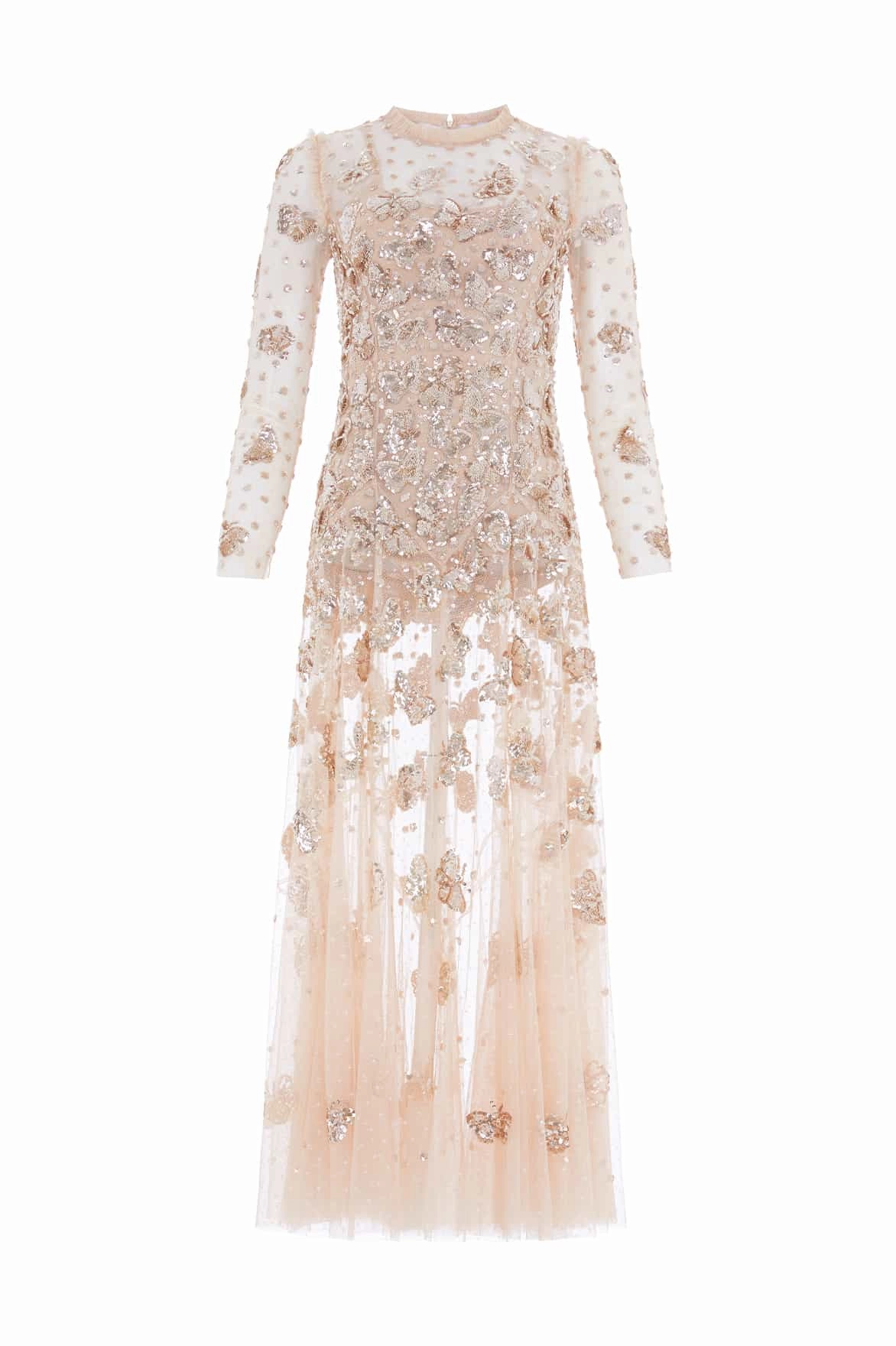 Papillon Sheer Ankle Gown Clasp-Closure Air Touch