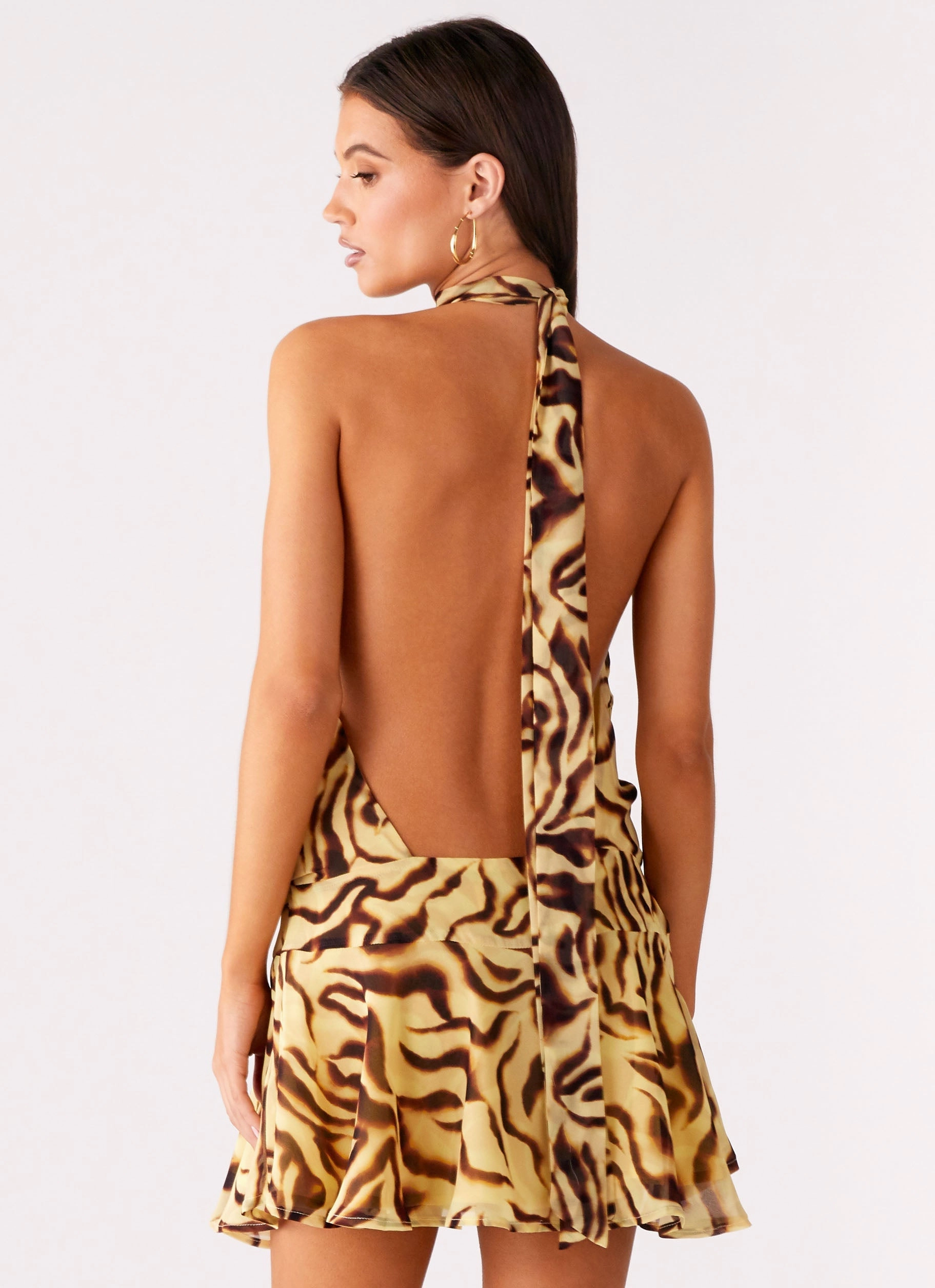 Zulla Backless Mini Dress - Laguna Print